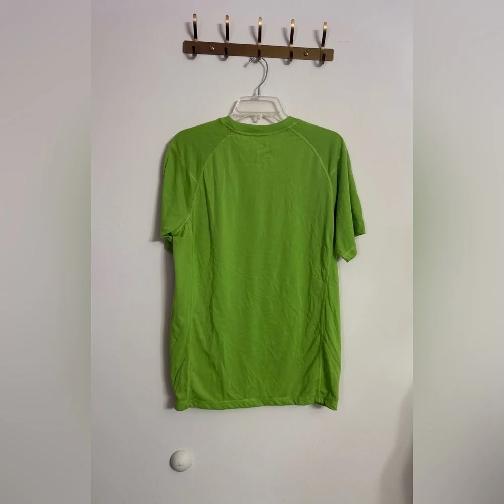 The North Face Mountain Athletic T Shirt Medium Lime Green Short Sleeve Flashdry